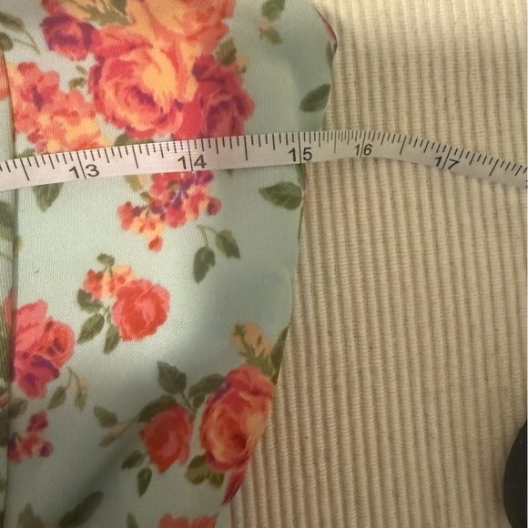 Wild Daisy Strapless Floral Fit & Flare Dress with Black Lace Waist – Size S - Picture 7 of 8